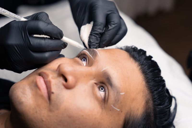 diseño de cejas pre-injerto
